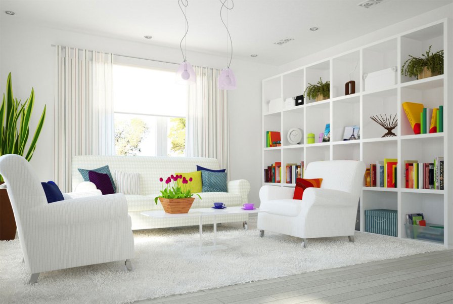 Beyaz Ev dekorasyon fikirleri- beyaz ev mobilya örnekleri