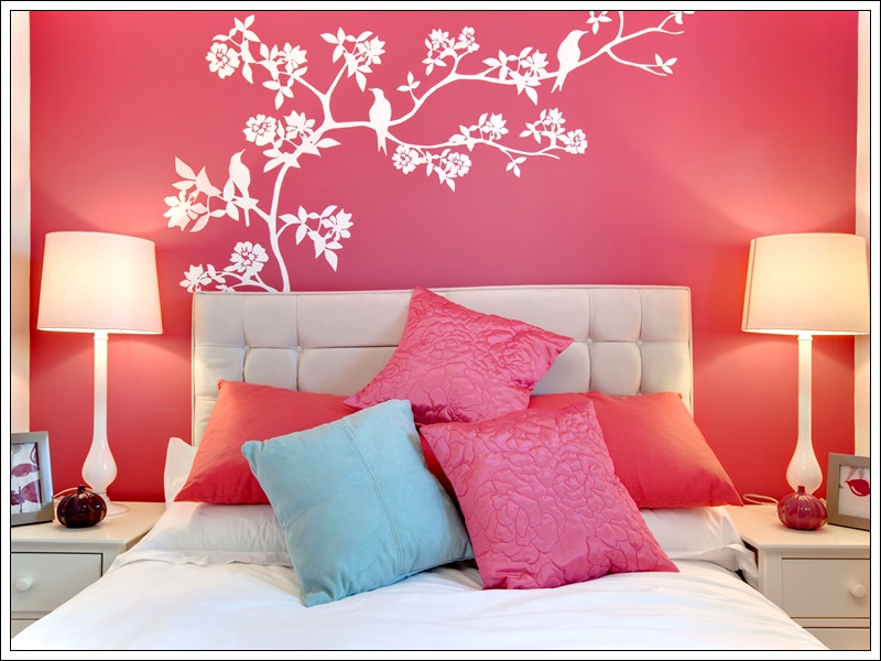 pembe yatak odası dekorasyonu,pembe yatak odası önerileri, pembe yatak odası dekorasyon fikirleri